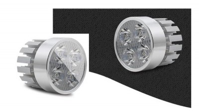 Фара для електровелосипеда 12-80V 4*LED з різьбою (15273)