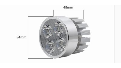 Фара для електровелосипеда 12-80V 4*LED з різьбою (15273)