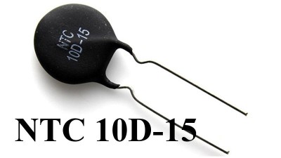 Термістор терморезистор NTC 10D-15 10Om 5A 2 виводи (15331)