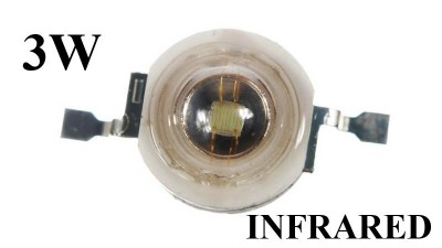 Інфрачервоний світлодіод LED 3W 1.6-2.2V 700mA 730nm 300-380mW (15340)