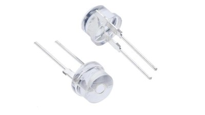 Світлодіод F8 3V 8mm оранжевий прозорий (15341)