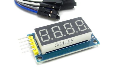 Індикатор LED 4-розрядний I2C драйвер TM1637 Arduino (15344)