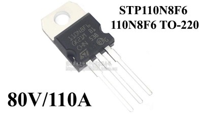 Транзистор гіроскутера STP110N8F6 110N8F6 MOSFET N-CH 80V 110A TO-220 (15402)