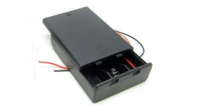 Холдер бокс для акумуляторів батарейок 3*AA 3*14500 з кришкою (15449)