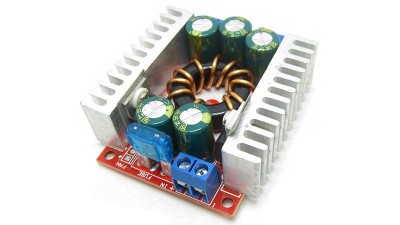 Регульований понижуючий перетворювач DC 4-32V to 1.2-32V 15A (15490)