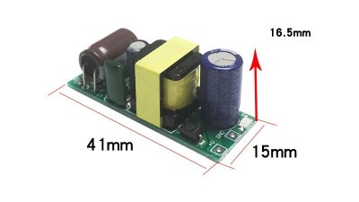 Прецизійний понижуючий модуль AC 220V to DC 12V 300mA 3W (15492)