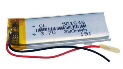 Акумулятор LiPo 501646 з платою захисту 3.7V 380mah (15562)