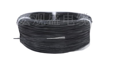 Силіконовий кабель високотемпературний 3239 20AWG чорний 0.5mm 3kV 1метр (15582)