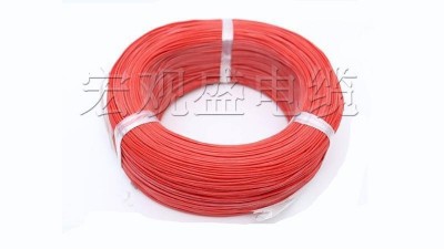 Силіконовий кабель високотемпературний 3239 20AWG червоний 0.5mm 3kV 1метр (15583)