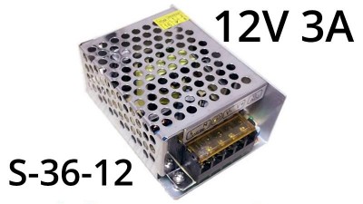 Імпульсний блок живлення трансформатор 12V 3A S-36-12 (15588)