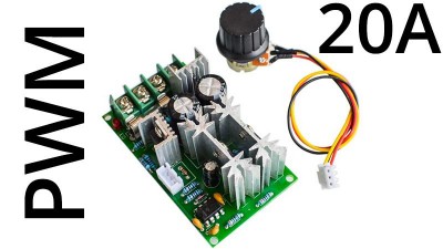 ШИМ регулятор оборотів двигуна PWM перетворювач DC 10-60V 20A (15589)