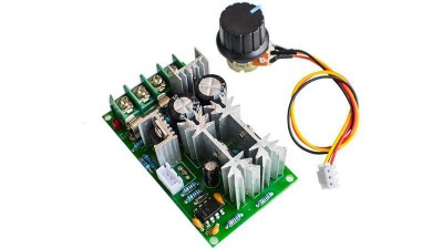ШИМ регулятор оборотів двигуна PWM перетворювач DC 10-60V 20A (15589)