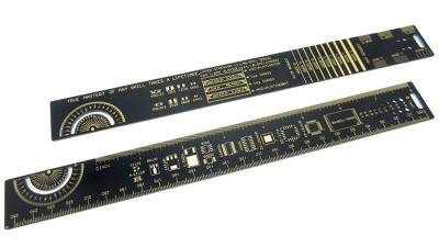 Лінійка для електронщика у вигляді печатної плати 25см PCB Ruler (15592)