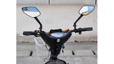 Кріплення на кермо електровелосипеда під фару дзеркало 8мм 2шт (15595)