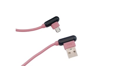 Кабель зарядки телефону планшета силіконовий кутовий VPB USB to micro (15623)