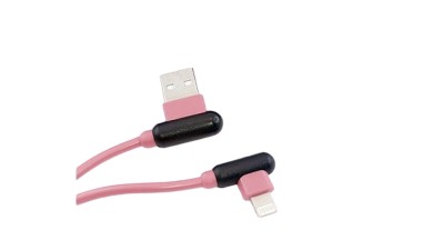 Кабель зарядки телефону планшета силіконовий кутовий VPB USB to iPhone (15625)