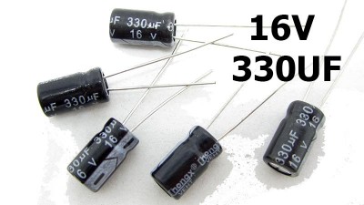 Конденсатор електролітичний 16V 330uF 6*2mm (15660)
