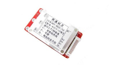 Плата захисту акумуляторів BMS Li-Ion 10S 36V 15A (15661)
