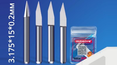 Фреза для гравіювання 3.175*15*0.2мм для верстатів ЧПУ CNC 9006 (15675)