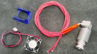 Екструдер короткий E3D V6 з соплом 1.75*0.4 радіатор 1.75мм (15685)