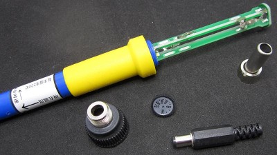 Електричний паяльник з регульованою температурою T12 DC 12-24V 72W (15687)