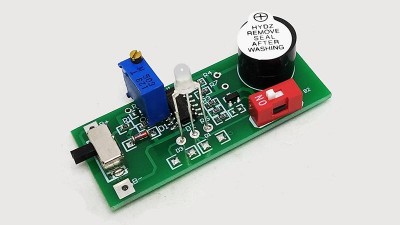 Звуковий сигналізатор розряду літієвих акумуляторів 2S-7S 6.5V-30V (15705)