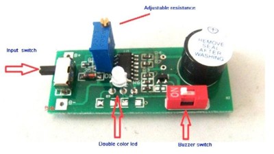 Звуковий сигналізатор розряду літієвих акумуляторів 2S-7S 6.5V-30V (15705)
