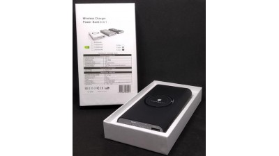 Power Bank Qi павербанк з бездротовою зарядкою 5V 2A ємність 10000mAh (15707)