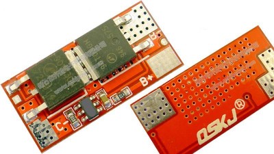 Плата захисту акумулятора контролер електровикрутки Li-Ion Li-Po 1S 3.7V 10A (15719)