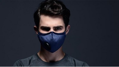 Захисна маска EPC від пилу PM2.5 з 12 фільтрами чорна S (15737)