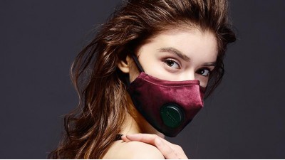 Захисна маска EPC від пилу PM2.5 з 12 фільтрами чорна S (15737)