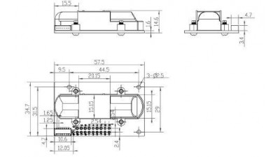 Інфрачервоний модуль датчика вуглекислого газу MH-Z14A CO2 0-5000ppm (15743)