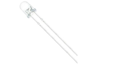 Світлодіод F5 5мм long green зелений прозорий довгі ніжки 10шт (15835)