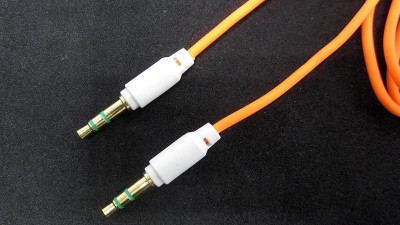 Кабель перехідник аудіо стерео тато-тато AUX 3.5мм Jack 1м (15881)