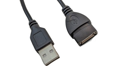 Кабель перехідник тато-мама USB подовжувач 1м (15883)