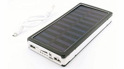 Павербанк з сонячною панелькою Power Bank Solar 7*18650 DIY конструктор (15894)