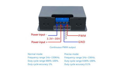 Модуль ШІМ-генератора імпульсів 1Hz-150kHz 3.3-30 V (XY-KPWM) (15920)