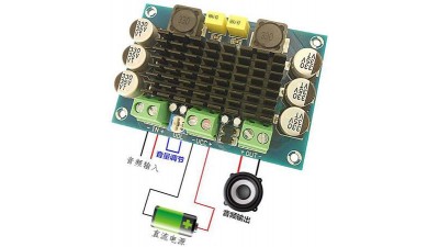 Плата цифрового підсилювача потужності XH-M542 моно 100Вт TPA3116D2 (15927)