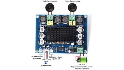 Цифровий підсилювач TPA3116D2 аудіопідсилювач TPA3116D2 2*120W (15932)