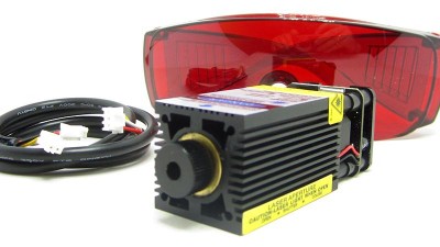 Лазерний модуль з драйвером і вентилятором 3pin PWM 450nm 1.6W (15986)