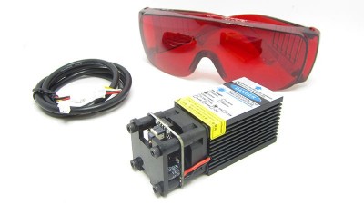 Лазерний модуль з драйвером і вентилятором 3pin PWM 450nm 1.6W (15986)