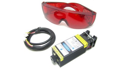 Лазерний модуль з драйвером і вентилятором 3pin PWM 450nm 3.5W (15987)