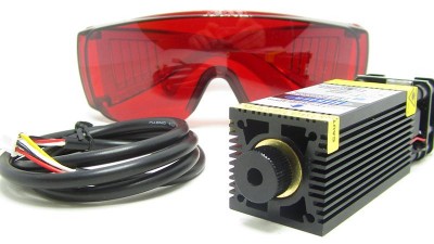 Лазерний модуль з драйвером і вентилятором 3pin PWM 450nm 3.5W (15987)