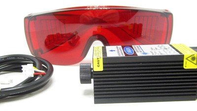 Лазерний модуль з драйвером і вентилятором 3pin PWM 450nm 3.5W (15987)