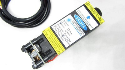 Лазерний модуль з драйвером і вентилятором 3pin PWM 450nm 3.5W (15987)