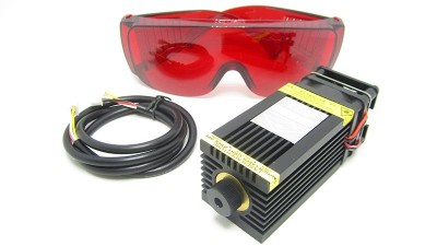 Лазерний модуль з драйвером і вентилятором 3pin PWM 450nm 6W (15989)