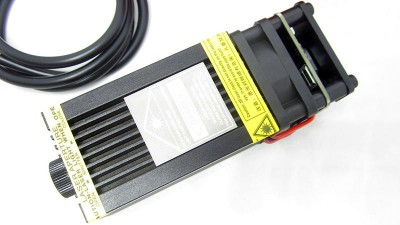 Лазерний модуль з драйвером і вентилятором 3pin PWM 450nm 6W (15989)