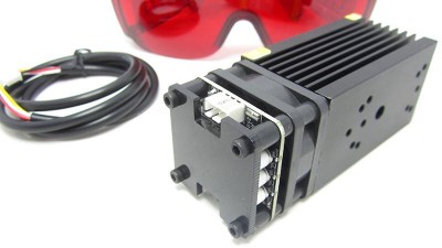 Лазерний модуль з драйвером і вентилятором 3pin PWM 450nm 6W (15989)