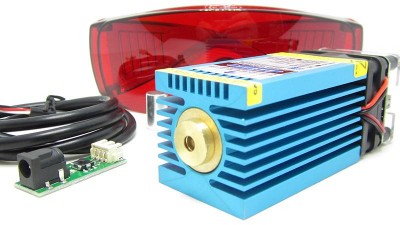 Лазерний модуль з драйвером і вентилятором 3pin PWM 450nm 15W (15990)