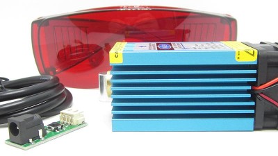 Лазерний модуль з драйвером і вентилятором 3pin PWM 450nm 15W (15990)